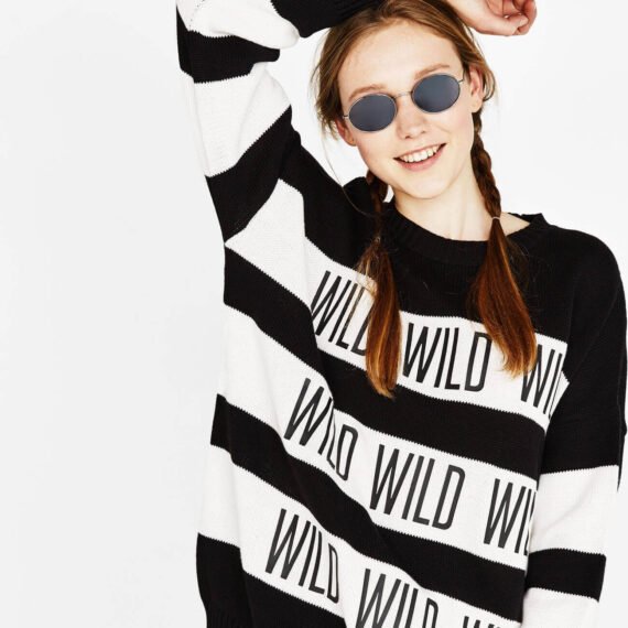Print sweater
